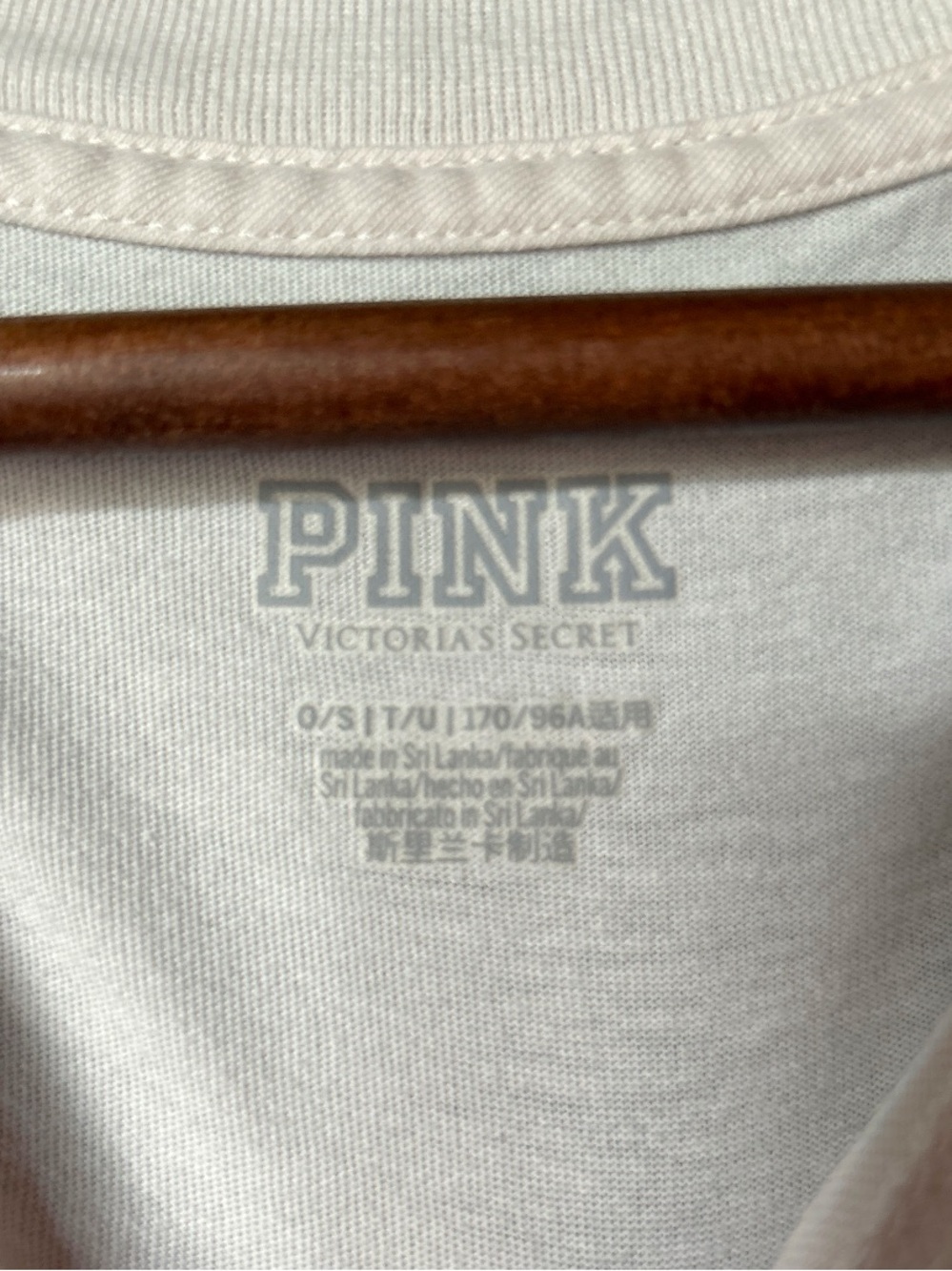 Victoria’s Secret PINK White Oversized White Graphic Tee with Pink Heart Globe - Picture 3 of 6